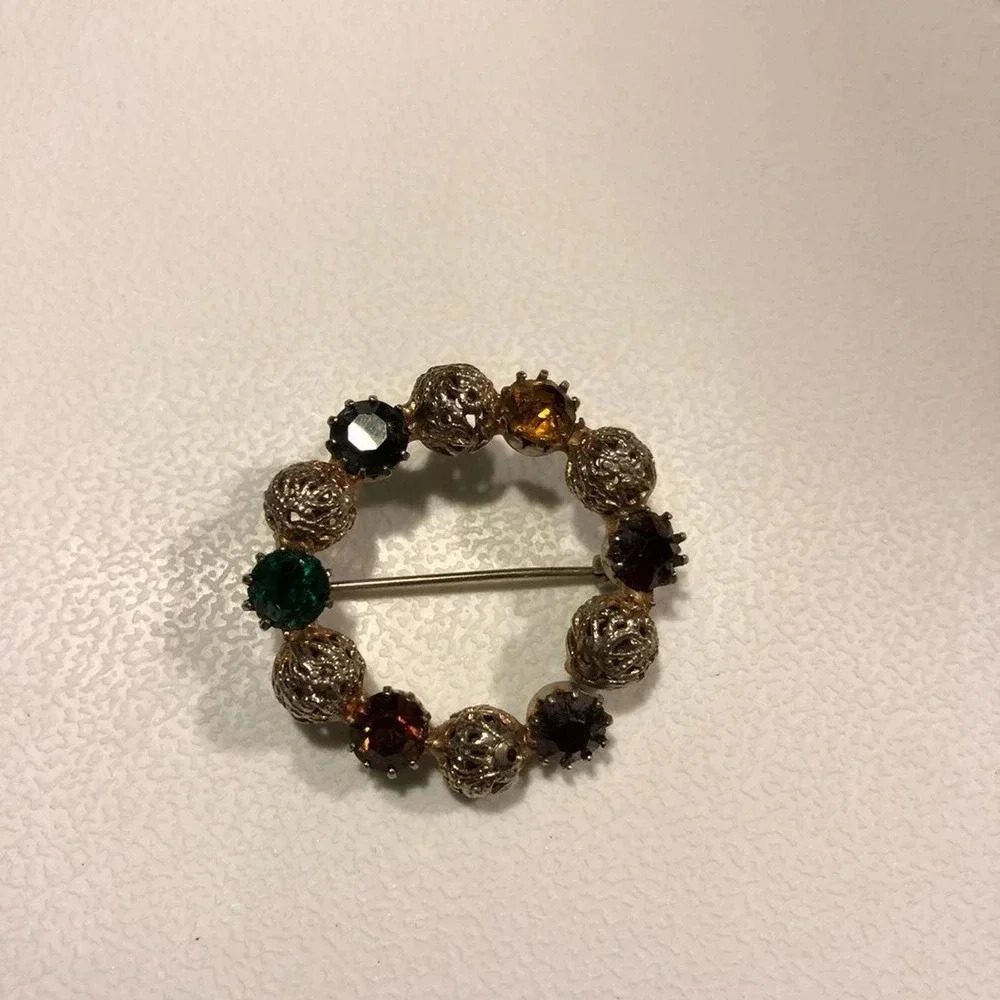 Unique beautiful stones maybe vintage pin